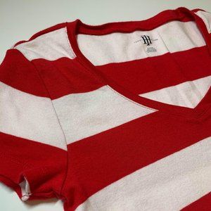 Tommy Hilfiger V-Neck Stripe T-Shirt